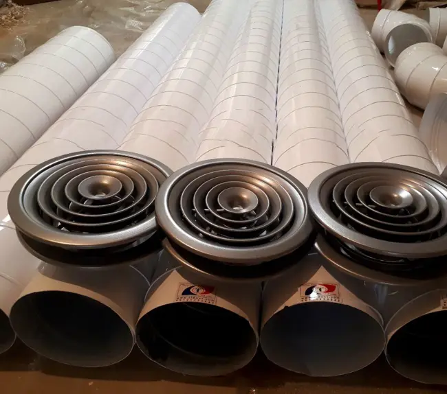 توزیع یکنواخت هوا با ترکیب کانال اسپیرال و جت نازل